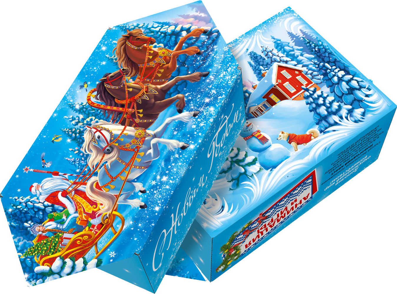 Коробка-конфета «Новый год», 14 × 22 × 8 см